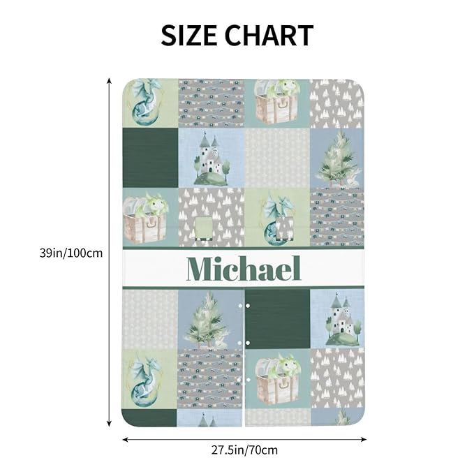 Personalized Baby Car Seat Canopy for Babies with Name, Custom Car Seat Covers for Boys Girls, Cute Dragon Nursing Breastfeeding Stroller Cover Infant Carseat Canopies for Newborn