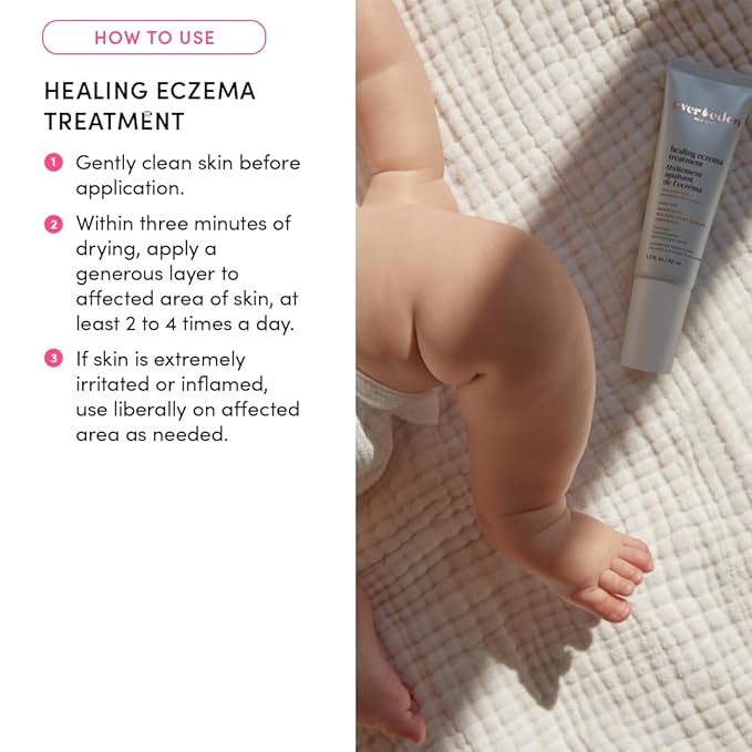 Evereden Healing Eczema Treatment, 1.7 fl oz & Nourishing Baby Face Cream 1.7 oz.| Fragrance Free Eczema Cream for Babies, Kids, and Adults | Non-Greasy Baby Moisturizing Cream | Clean Ingredients