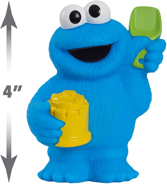 Sesame Street Floating Fun Friends 3-piece Set Water Squirters Bath and Pool Toys, Kids Toys for Ages 2 Up by Just Play