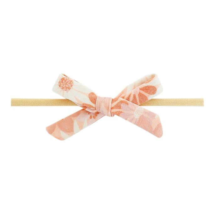 Copper Pearl Ribbon Baby Bow Penny
