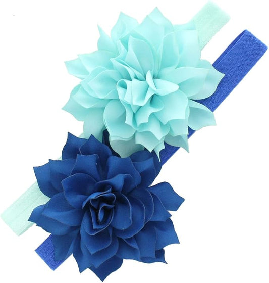 My Lello Petal Flower Headbands Baby - Girls - Toddler Stretchy Elastic Pair