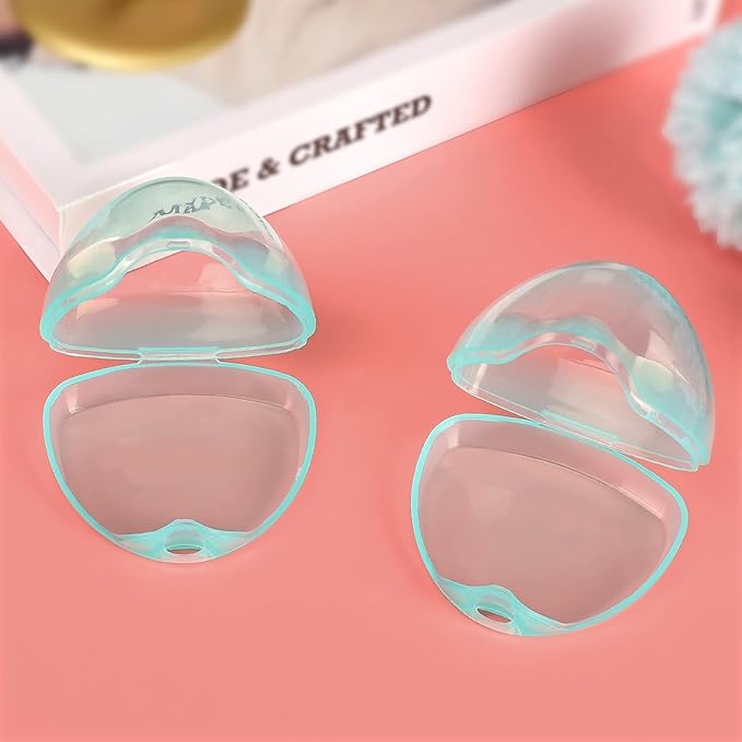 Accmor Pacifier Case, Pacifier Holder Case, Pacifier Container for Travel, BPA Free,Transparent Green, 3 Pack