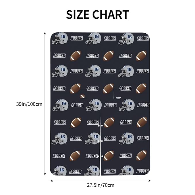 Personalized Baby Car Seat Canopy with Name, Football Theme Nursing Cover & Infant Car Seat Canopy, Shower Gift for Newborn Baby Boys