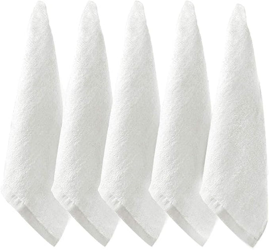 Foraineam 15 Pack 10 x 10 inch Facial Washcloths Ultra Soft Bath Towels Face Cloths