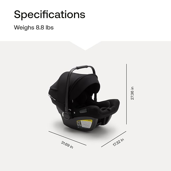 Bugaboo Turtle Air Shield by Nuna car seat + Recline Base