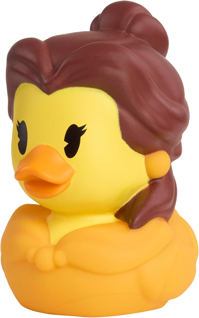 Just Play Character Rubber Ducks - Belle, Bath Toy 3 inch