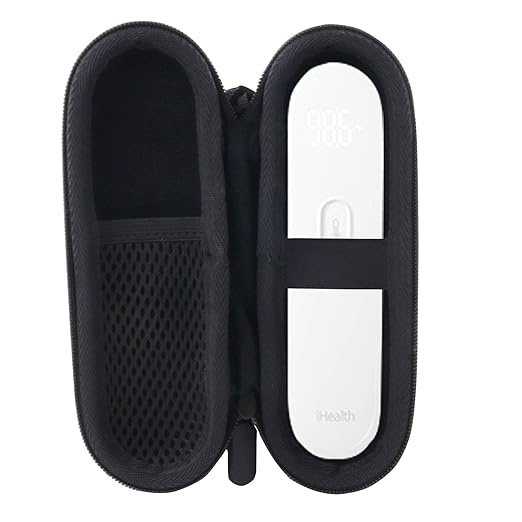 WERJIA Hard Carrying Case Compatible for iHealth No Touch Forehead Thermometer（case only）