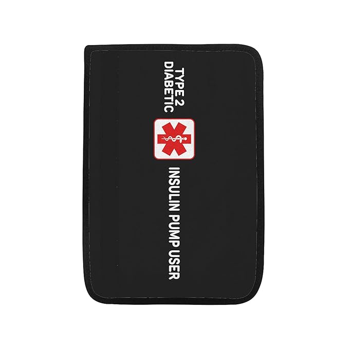 Type 2 Diabetic Insulin Pump User Custom Size Medical Alert Car Seat Belt Cover for Adults Girls and Boys Safety Seatbelt Belt Strap Shoulder Pad for a More Comfortable Driving 76