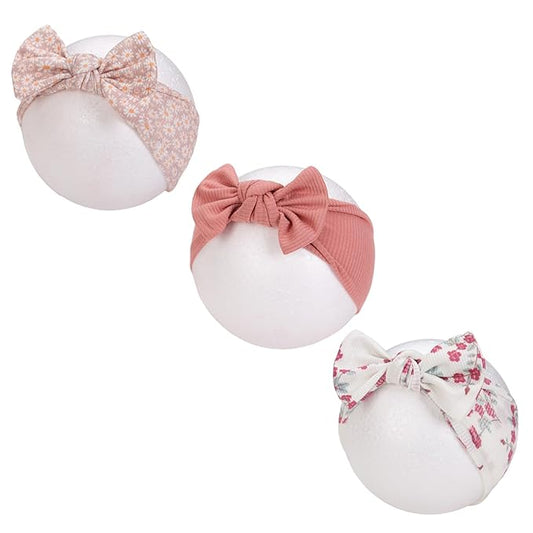 KIDOCHEESE Baby Girl Headbands with Bows Soft Elastics Hairbands Hair Accessories for Newborn Infant Toddler Kids