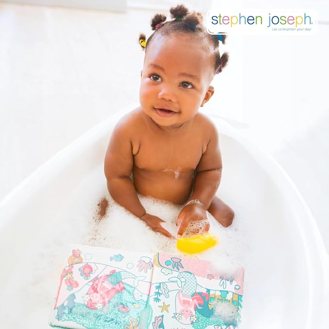 Stephen Joseph, Floating Color Changing Bathtime Book, Toddler Bath Toys, Shark