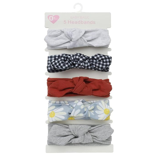 KIDOCHEESE Baby Headbands Soft Stretchy Baby Girl Bows Newborn Infant Toddler Headwrap Hair Accessories