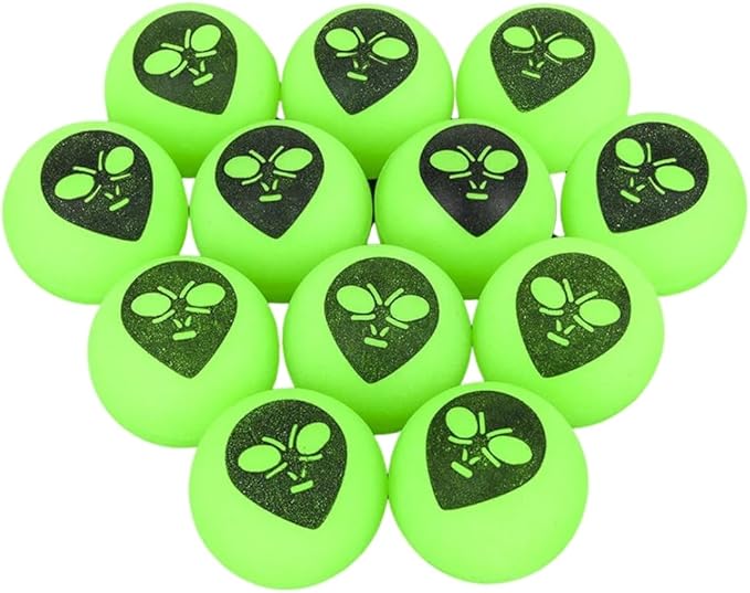 Rhode Island Novelty Glow-in-The-Dark Alien Hi-Bounce Balls (1 dz)