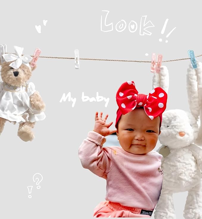 Baby Girl Headbands Nylon Bow Hair Accessories for Newborn Infants Toddlers (Y03, FZ)
