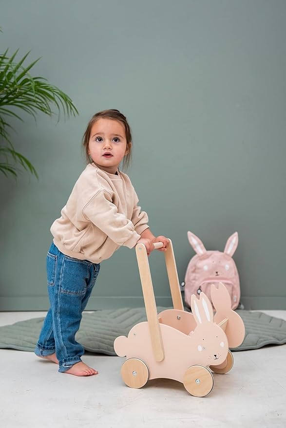 Trixie - FSC Certified Wooden Walking/Walking/Walking/Walking/Walking/Walking/Walking/Walking/Walking/Trolley for Ages 18 Months - Mrs. Rabbit
