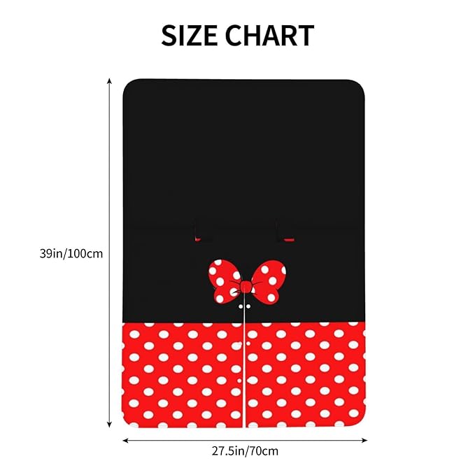 Red Polka Dot Bow Black Car Seat Canopy Cover, Universal Fit for Infant Car Seats，Breathable,Multi-Use Nursing Cover, Gift Ready