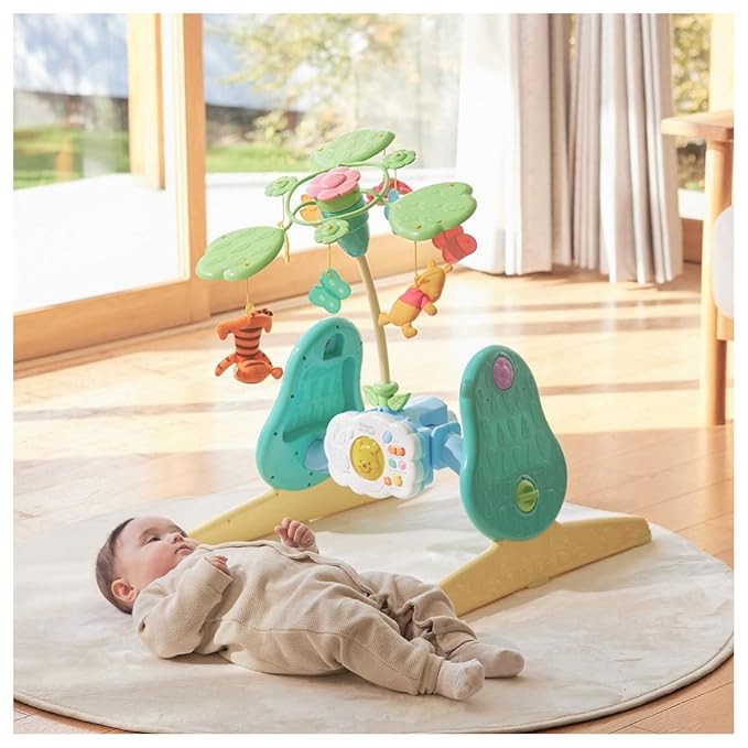 Takara Tomy Disney, 6-Way Gym with Super Merry Plus, Winnie The Pooh
