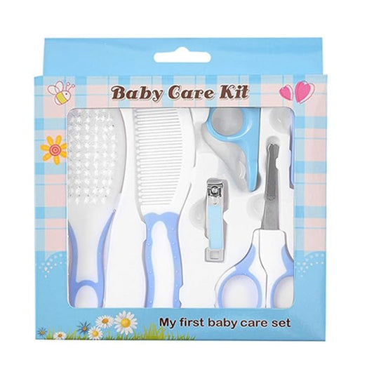 Baby Grooming Kit, Portable Safety Care Set with Hair Brush, Comb, Nail Clipper, Nasal Aspirator for Nursery Newborn Toddlers