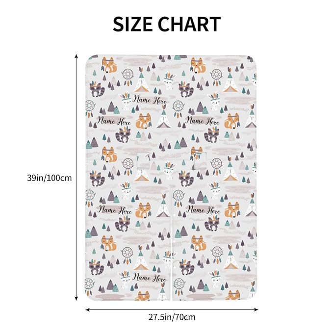 Personalized Woodland Fox Baby Infant Car Seats Canopy for Babies with Name, Custom Multi-use Blankets for Baby Boys Girls, Peekaboo Minky Nursing Breastfeeding Stroller Cover Canopies for Newborn