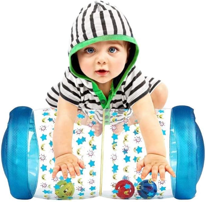 Fidget Toys Baby Crawling Fitness Toys Exercise Your Baby's Hearing and Touch Exercise Your Baby's Muscles and Coordination Baby Toys for 6 Months 1 2 3 Year olds (Blue)