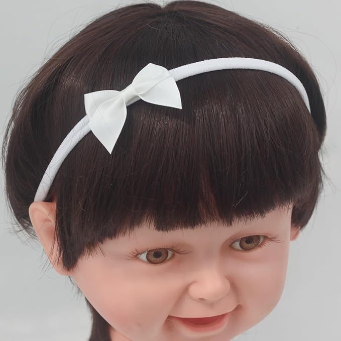 Nihao Baby Mini Small Bows for Preemie Baby New Baby Headband Set Infant Girl Gift -5 PCS