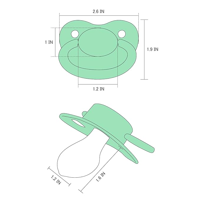 LittleForBig BigShield Generation-I Pacifier MintGreen