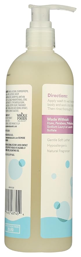 365 by Whole Foods Market, Shampoo Body Wash 2 In 1 Baby & Up Lavender Honey, 16 Fl Oz