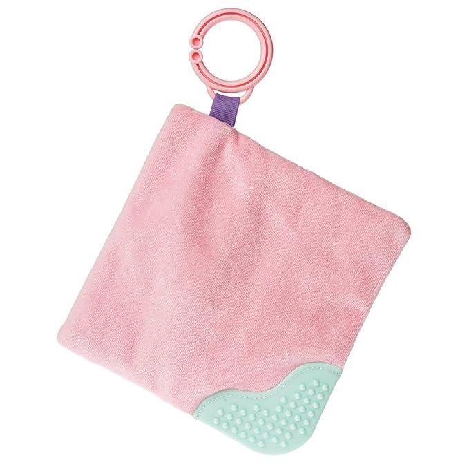 Mary Meyer Sweet Soothie Crinkle Teether Toy with Baby Paper and Squeaker, 6 x 6-Inches, Sprinkles Ice Cream