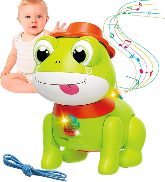 Baby Toys, Fun Tummy Time Toy for Toddlers with Music and Light, Interactive Walking Moving Sensory Toys for Infant Baby Girls and Boys, Birthday Gifts for Kids Boy Girl 3 4 5 6 7 8 Years