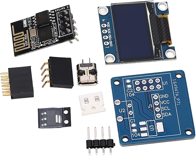 Digital Electronic Mini Clock DIY Kit DIY Alarm Clock DIY Timing Module Kit DIY Electronics Kit for for Learning and Teaching Project,Acrylic Shell Organic Light Emitting Diode Display, DC5V