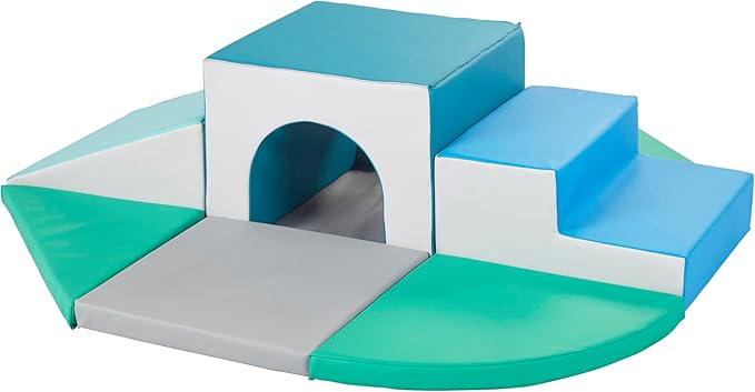 All-Around Step 'n' Slide Tunnel Climber, Indoor Playset, Contemporary, 9-Piece