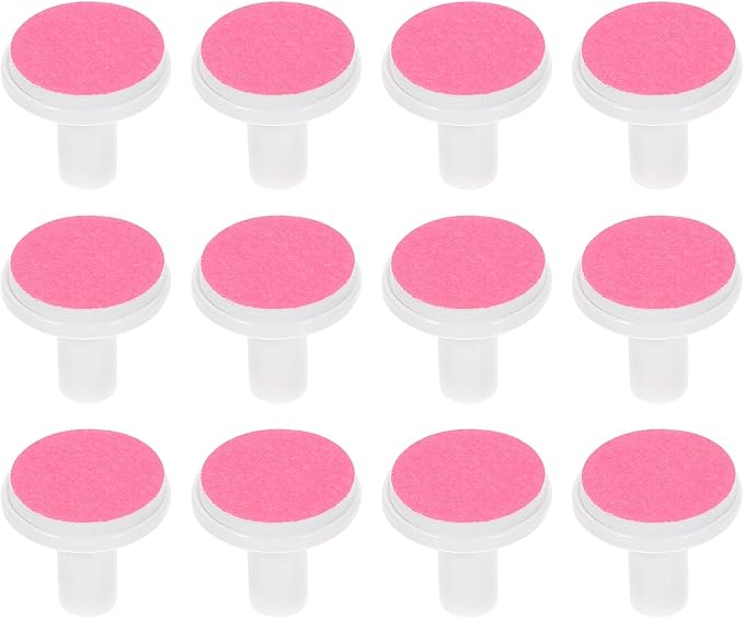 POPETPOP Baby Nail File Replacement Pads 12Pcs Electric Nail Grinding Heads for Infant Trimmer Safe and Gentle Care Accessories 0.71X0.71X0.71In