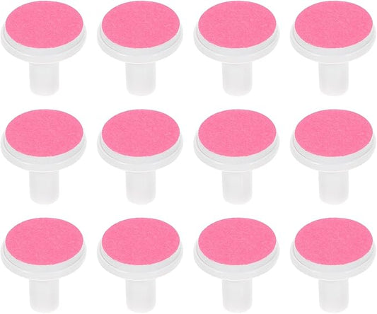 POPETPOP Baby Nail File Replacement Pads 12Pcs Electric Nail Grinding Heads for Infant Trimmer Safe and Gentle Care Accessories 0.71X0.71X0.71In