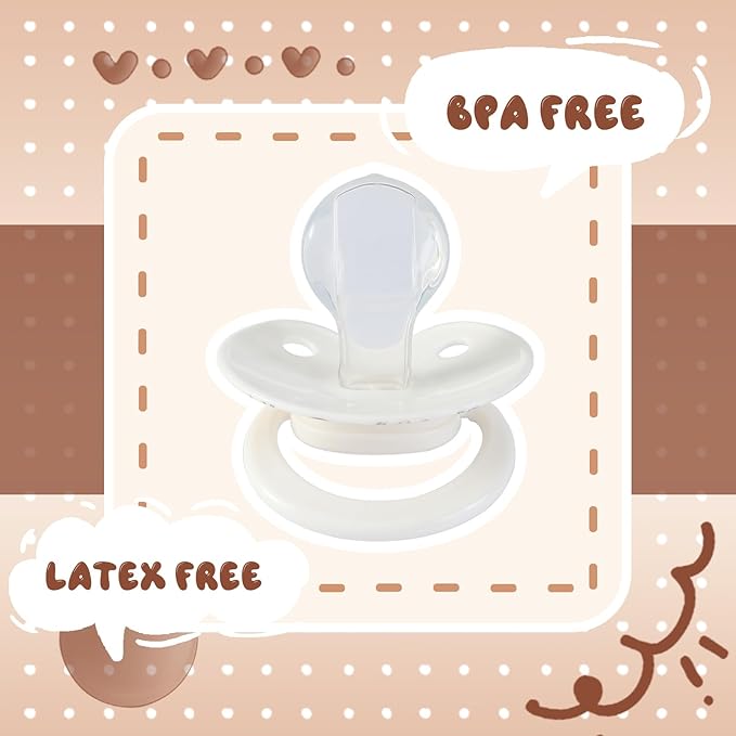 Adult Pacifier Age Regression Stuff: Cute Big Size Silicone Binky for Adults - Large Shield Pici for Sleep