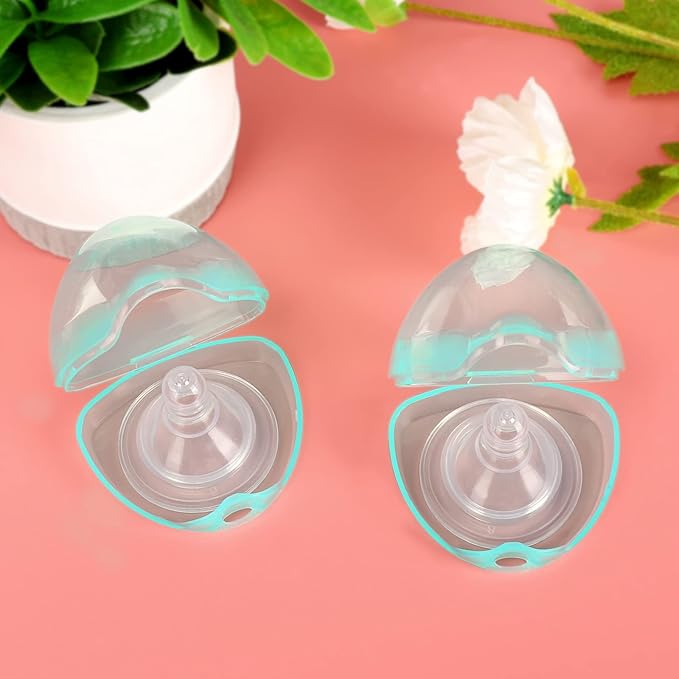 Accmor Pacifier Case, Pacifier Holder Case, Pacifier Container for Travel, BPA Free,Transparent Green, 3 Pack