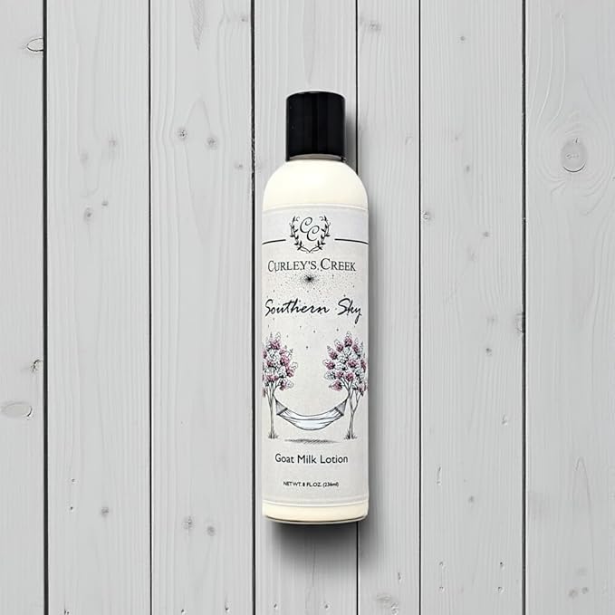 Curley's Creek Southern Sky | Goat Milk Lotion | Handmade Natural Skincare | Twilight Woods & Musk