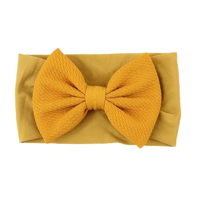 Toptim Headbands Solid Bows for Baby Girls' Comfortable Headwraps for Newborn Infant Toddler Kids 11-Pack
