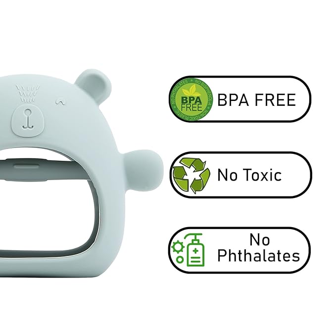GZO Teething Toys for Babies Soothe Teething Pain and Itching Gums, Food Grade Silicone Teethers for Babies 0-6 Months/6-12 Months, BPA Free.