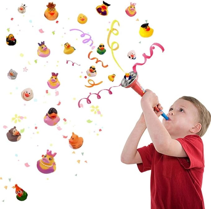 XY-WQ 200 Pack Rubber Duck for Jeeps Ducking - 2.3 Inch Bulk Floater Duck for Kids - Baby Bath Toy Assortment - Party Favors, Birthdays, Bath Time, and More (50 Varieties)