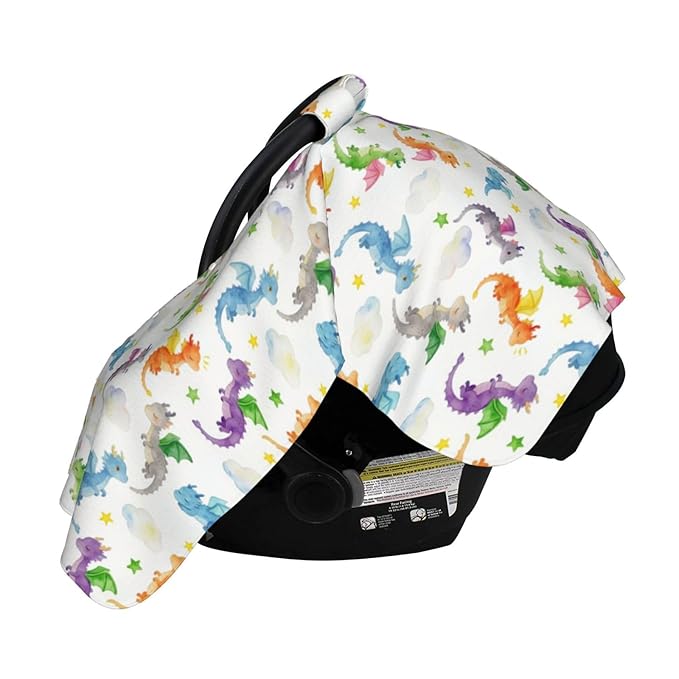 Dragon Baby Car Seat Canopy Cover Multi Use Shower Gift, Nursing Cover for Mom Nursing Covers, Dragon Baby Stuff Items