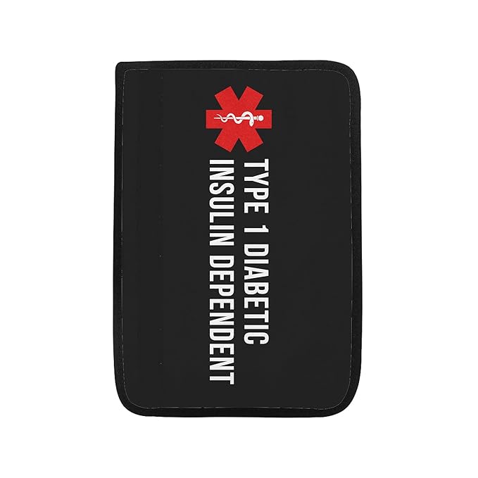 Type 1 Diabetic Insulin Dependent Custom Size Medical Alert Car Seat Belt Cover for Adults Girls and Boys Safety Seatbelt Belt Strap Shoulder Pad for a More Comfortable Driving 74