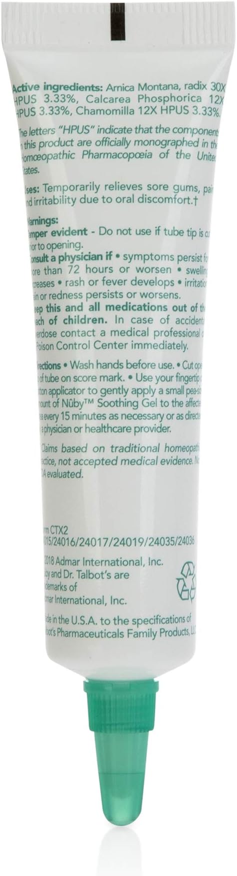 Dr. Talbot's Soothing Gel for Sore Gums with Silicone Massaging Toothbrush - 2-Piece Set