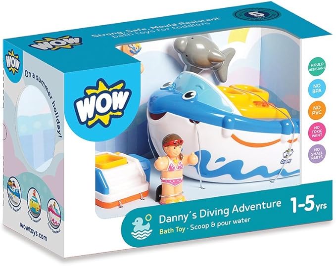 Wow Danny's Diving Adventure Bath Toy (5-Piece Play Set)