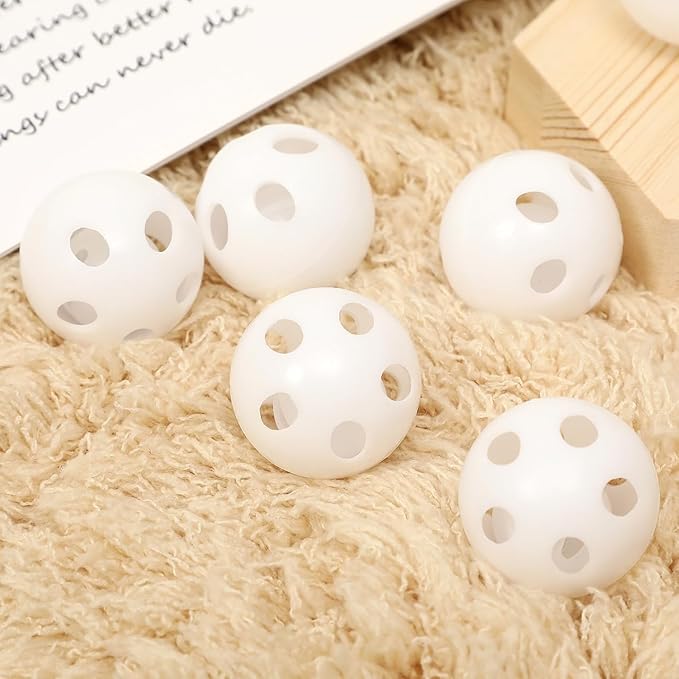 BESPORTBLE 50 Pcs Rattle Balls Inserts for Crochet Toys: Rattles and Plush Rings Repair Noise Maker for Animal Puppy Doll Pet, 2.8cm