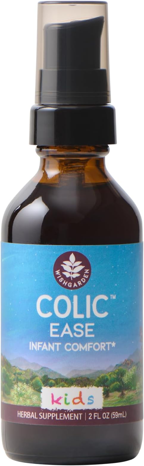 WishGarden Herbs Colic Ease for Infants - Natural Herbal Colic Relief for Newborns, Infant Gas Relief Drops Soothes Baby Gas Bubbles Quickly, More Effective Than Gripe Water for Infants, 2oz Drops