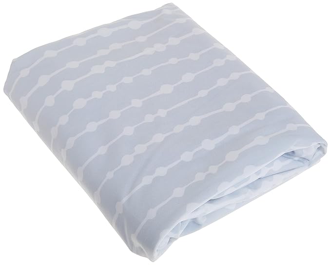 4moms Breeze Playard Sheets, Machine Washable, Soft, Plush, Waterproof Fabric, Grey Beads