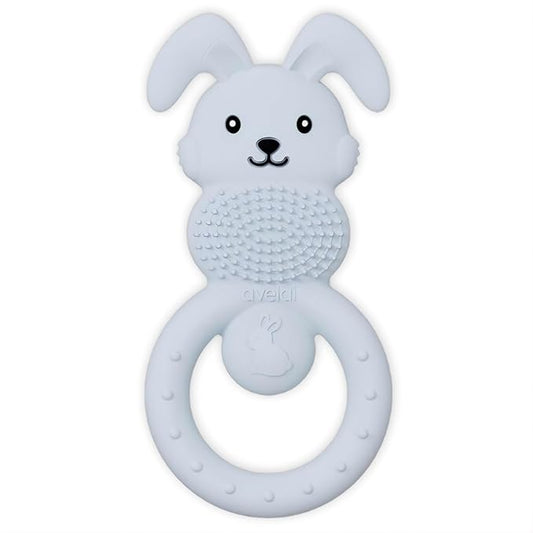 Bunny Baby Teether - Teething Toys for Babies 3-6 Months Teething Relief, Silicone Baby Teether Toys BPA Free, Baby Chew Toys & Infant Toys 0-12 Months, Baby Teethers Boys Girls