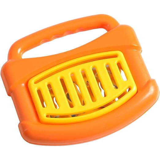 Constructive Playthings Rhythm Band Baby Musical Toys, Plastic, Handles for Easy Grip, Daycare Essentials, Early Learning, Set of 4 Unique Instruments, 6 Months & Up