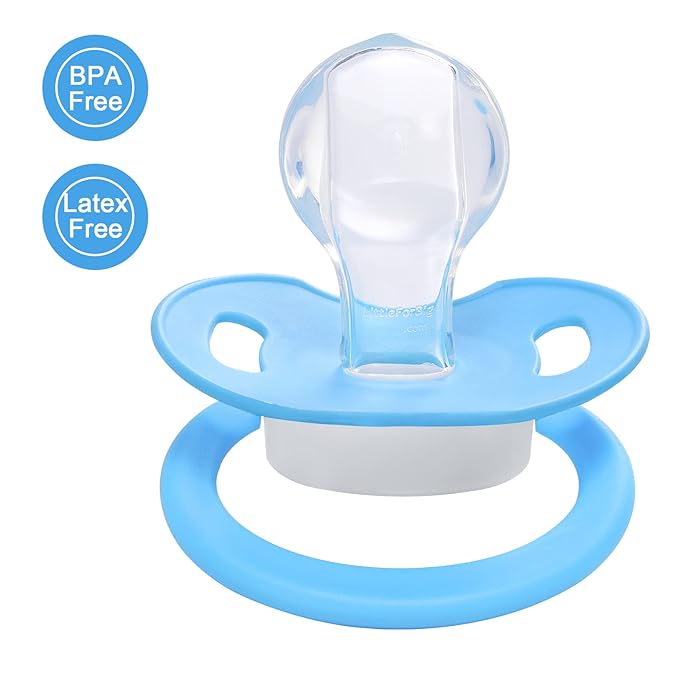 LittleForBig Bigshield Generation-II Adult Sized Pacifier Baby Cuties Pattern Blue Kitty