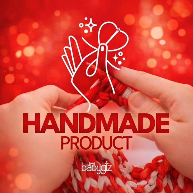 Newborn Baby Girl Headband 0–6 Months – Soft Cotton Big Bow Headband for Infants, Stretchy Baby Hair Band, 4.3" (11 cm) Bow, 2.4" (6 cm) Band (Red, 0-6 Month)