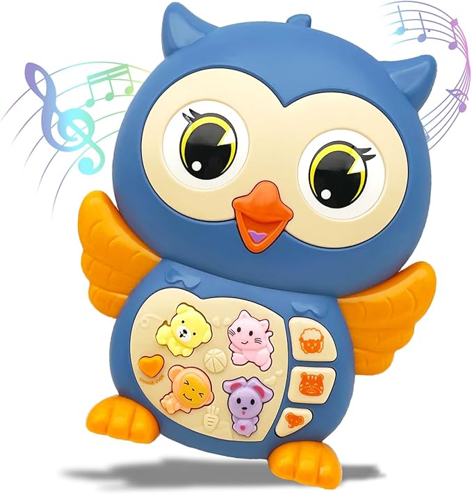 Baby Piano Keyboard Toys 12-18 Month Early Learning Light Up Music Toys Infant Gifts for 1 Year Old Boys Girls (Owl)